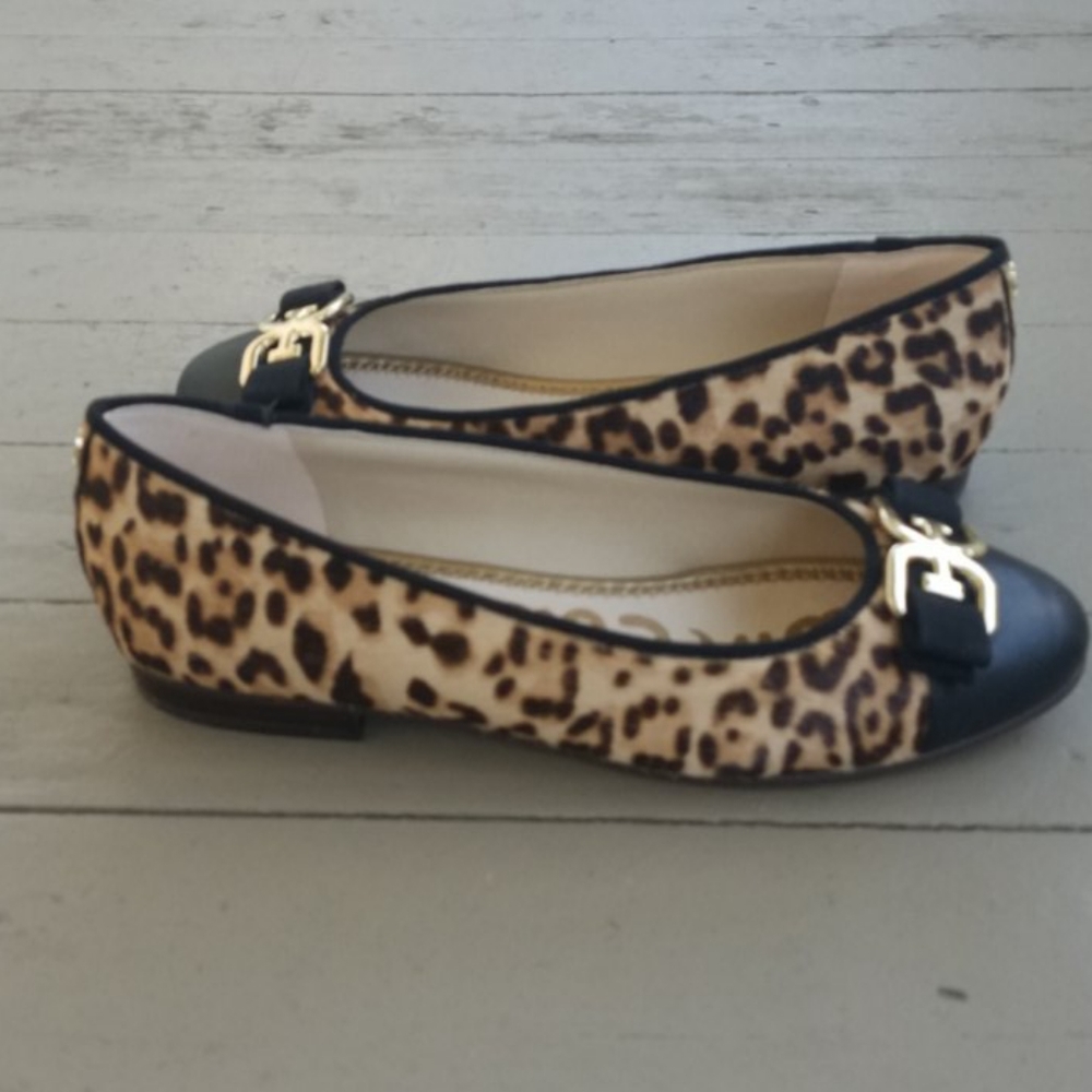 NWB Sam Edelman Mage Leopard/Black Ballet Flat